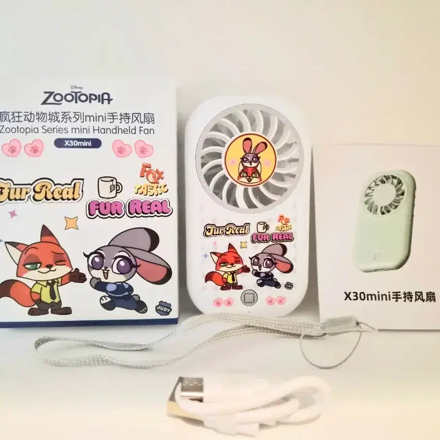 [BUNJANG] Disney Zootopia X30mini Portable Mini Fan / 디즈니 주토피아 X30mini 휴대용 미니 선풍기
