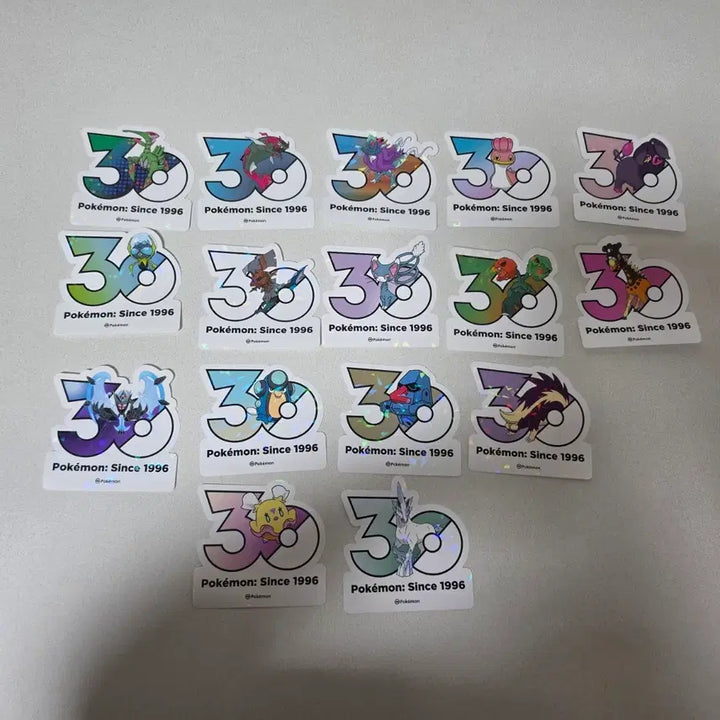 [BUNJANG] Pokemon 30th Anniversary Logo Sticker / 포켓몬 30주년 로고 스티커