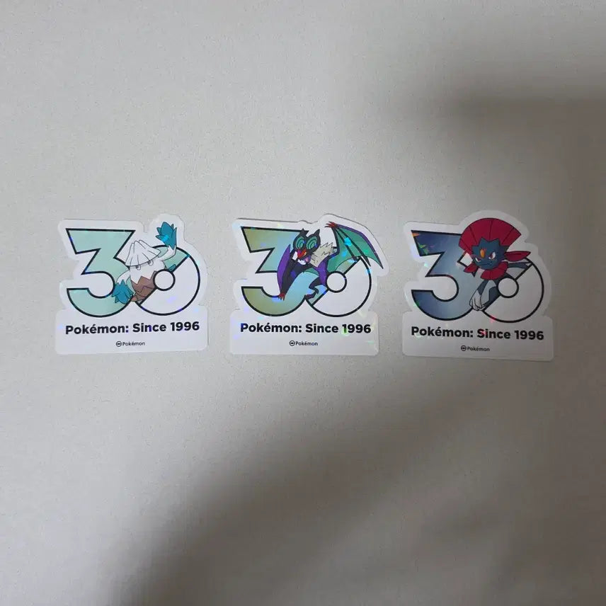 [BUNJANG] Pokemon 30th Anniversary Logo Sticker / 포켓몬 30주년 로고 스티커