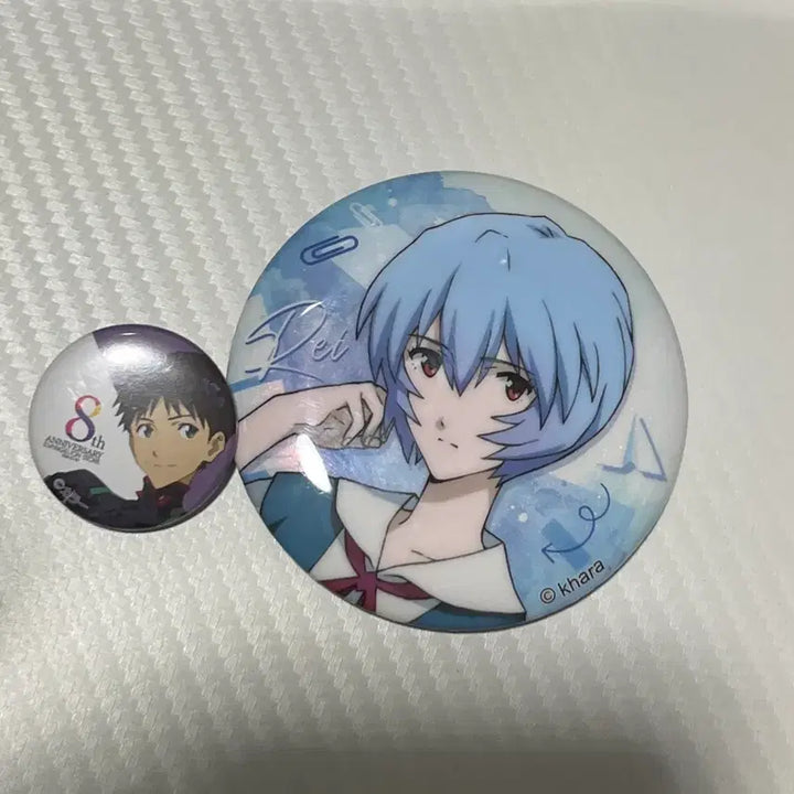[BUNJANG] Evangelion Ayanami Rei / Ikari Shinji Can Badge Set / 에반게리온 레이 아야나미/신지 캔뱃지 세트