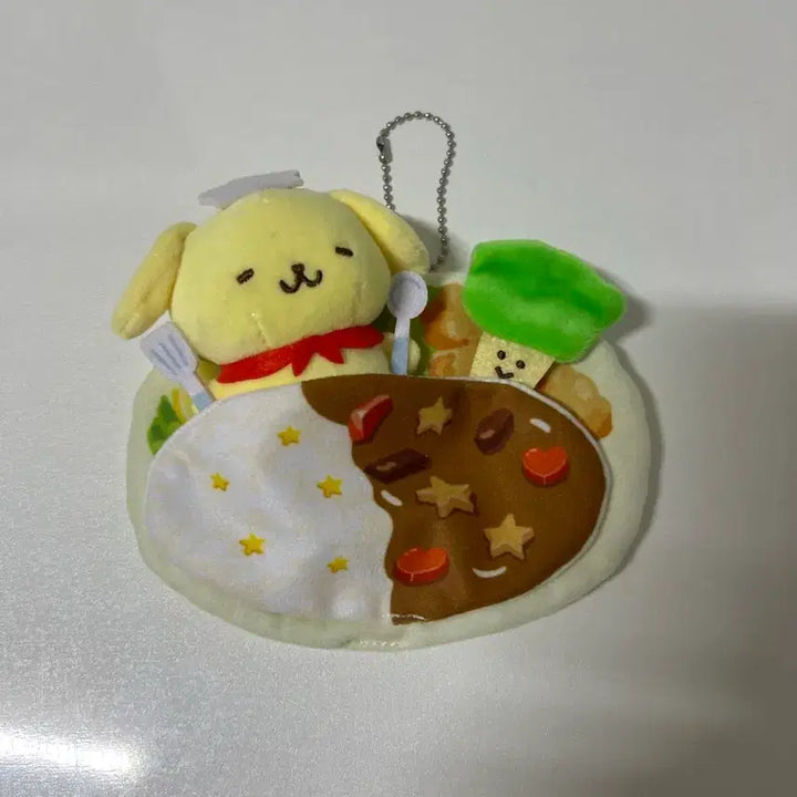 [BUNJANG] Sanrio Pom Pom Purin Erande Curry Rice Plush / 산리오 폼폼푸린 에란데 카레라이스