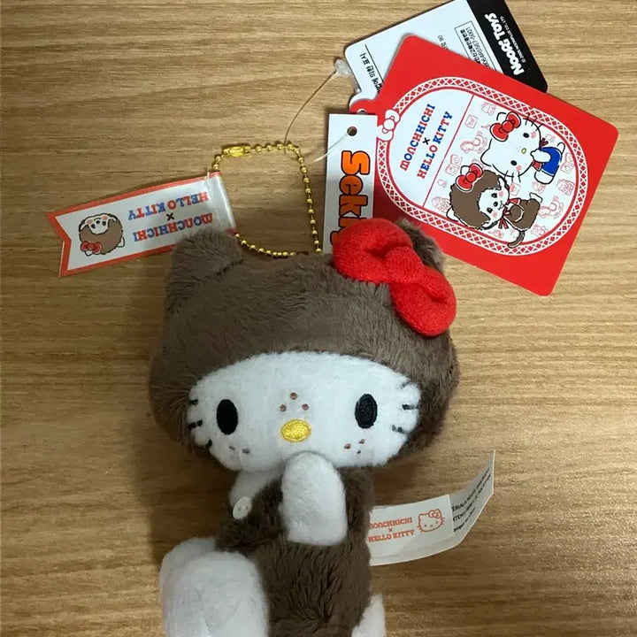 [BUNJANG] Monchhichi x Hello Kitty Big Head SS Keychain / 몬치치 헬로키티 빅헤드 ss 키체인 헬로키티 인형 몬치치 인형