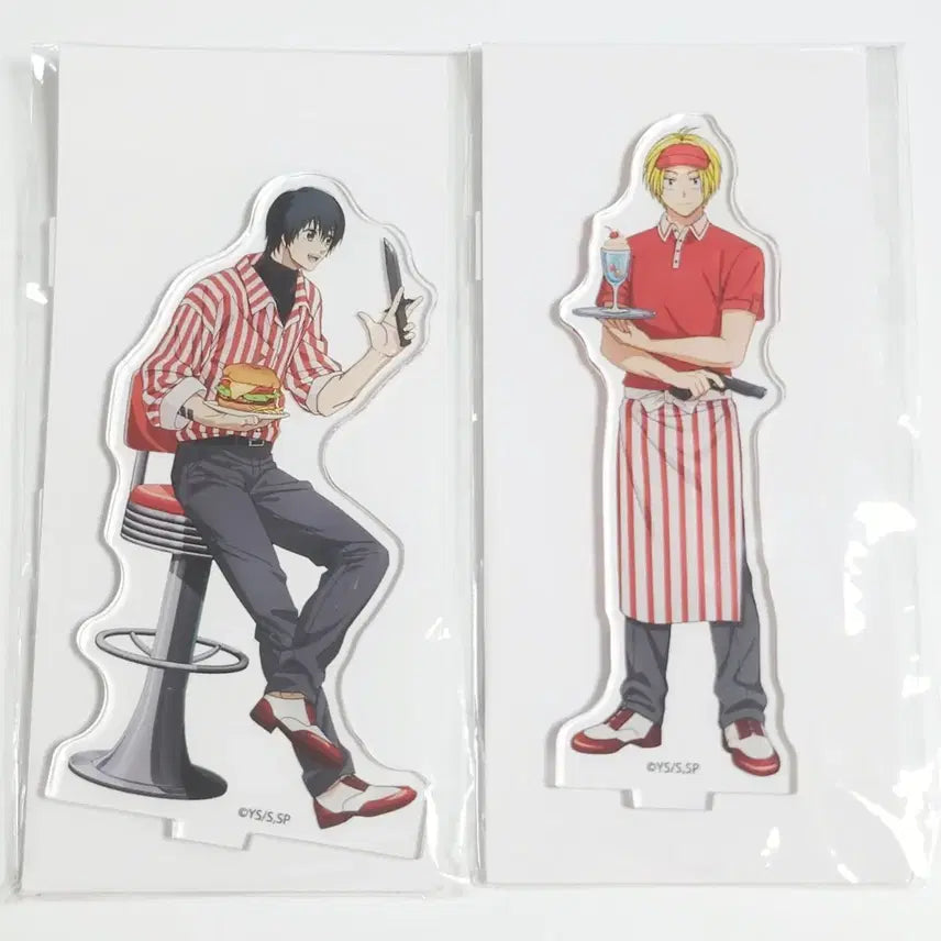 [BUNJANG] Sakamoto Days Cafe Collaboration Acrylic Stand Nagumo &amp; Shin Bundle Set (Sealed) / 사카모토데이즈 카페 콜라보 아크릴 스탠드 나구모, 신 일괄 판매(미개봉)