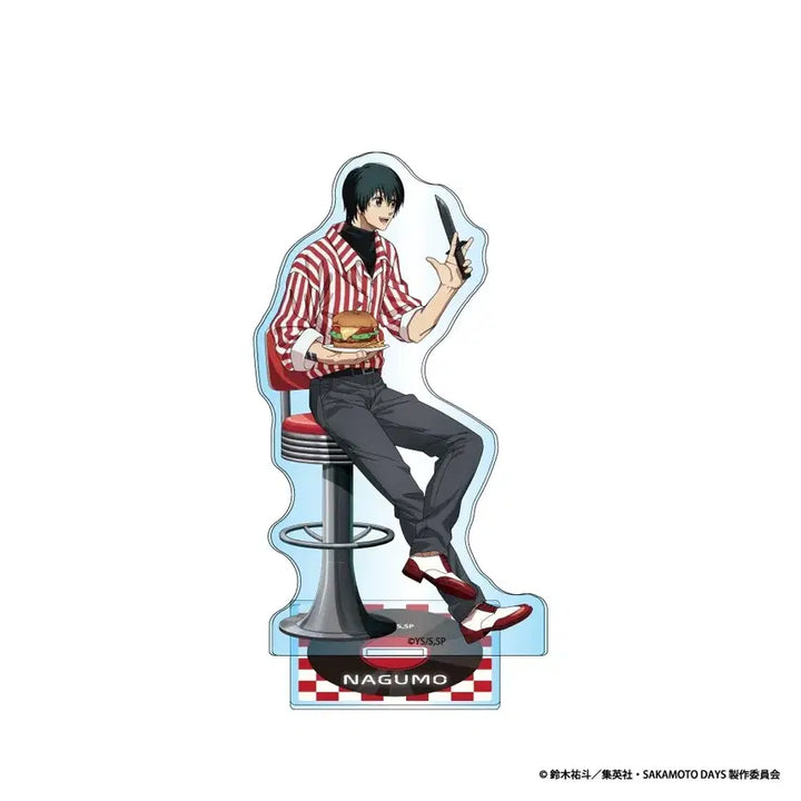 [BUNJANG] Sakamoto Days Cafe Collaboration Acrylic Stand Nagumo &amp; Shin Bundle Set (Sealed) / 사카모토데이즈 카페 콜라보 아크릴 스탠드 나구모, 신 일괄 판매(미개봉)