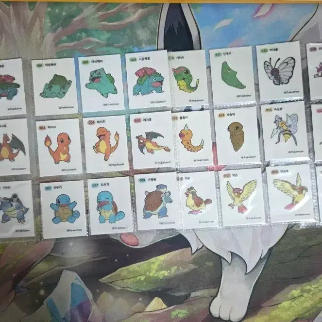 [BUNJANG] Pokemon Generation 1 Full Set Sticker Collection / 포켓몬 1세대 띠부씰 전종