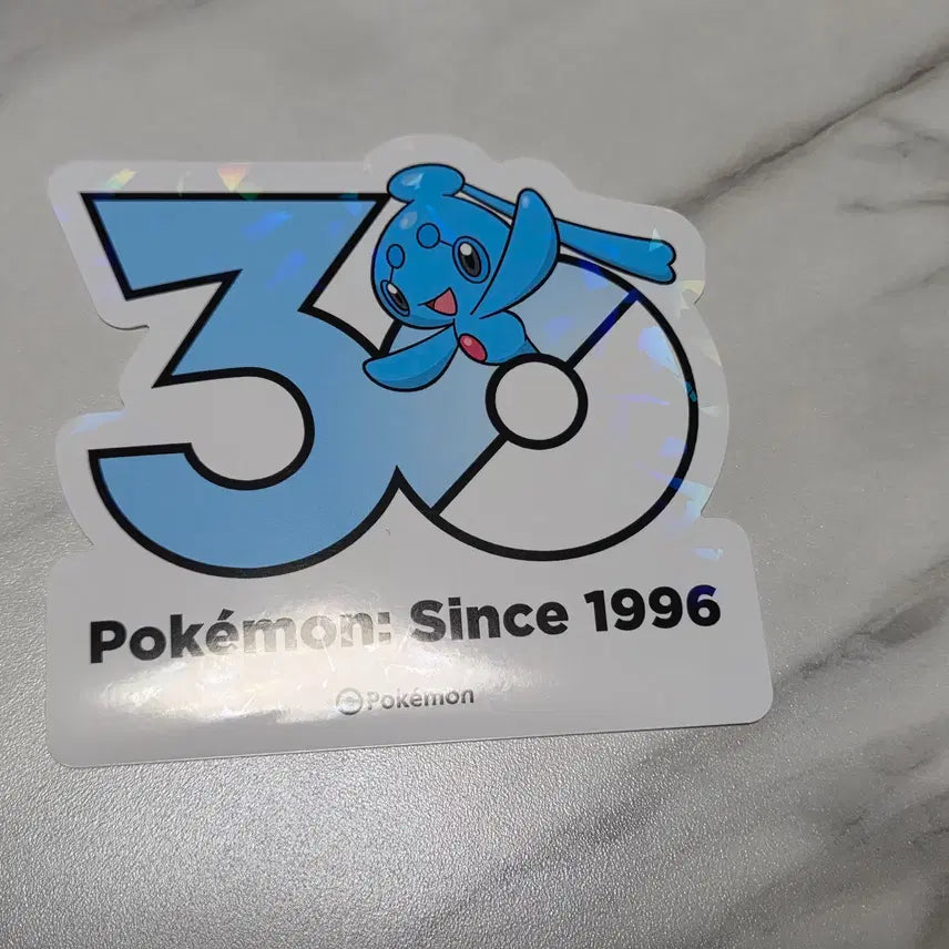 [BUNJANG] Pokemon 30th Anniversary Logo Sticker - Phione, Manaphy / 포켓몬 30주년 로고 스티커 피오네, 마나피 판매합니다.