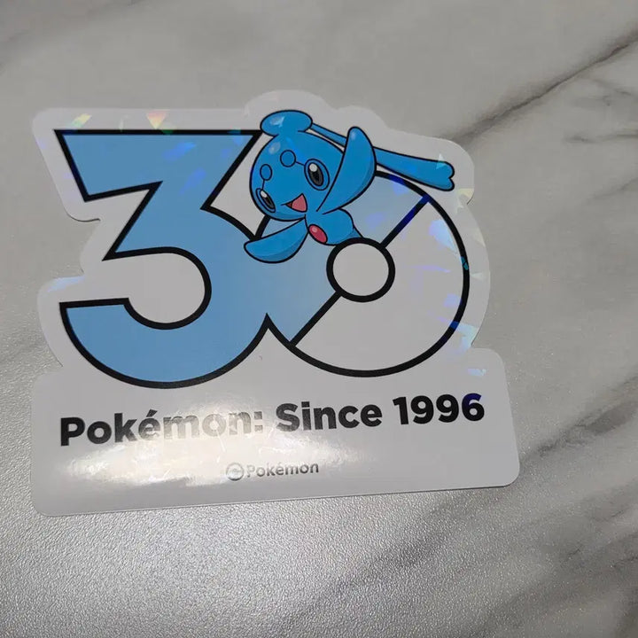 [BUNJANG] Pokemon 30th Anniversary Logo Sticker - Phione, Manaphy / 포켓몬 30주년 로고 스티커 피오네, 마나피 판매합니다.