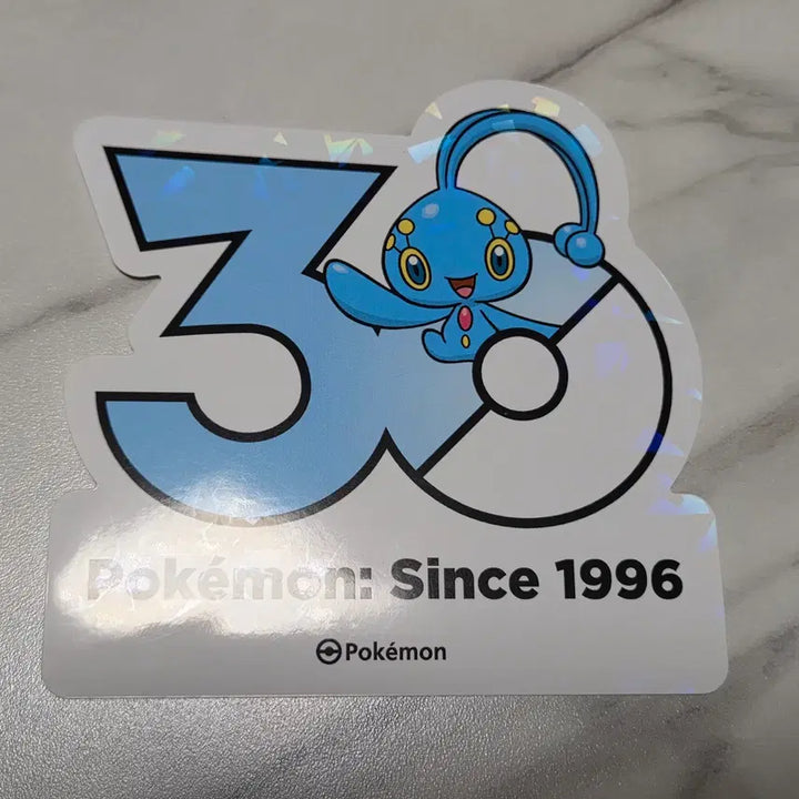 [BUNJANG] Pokemon 30th Anniversary Logo Sticker - Phione, Manaphy / 포켓몬 30주년 로고 스티커 피오네, 마나피 판매합니다.