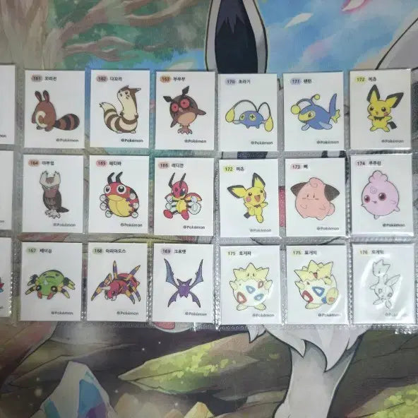 [BUNJANG] Pokemon Stickers Generation 2 Full Set / 포켓몬 띠부씰 2세대 전종
