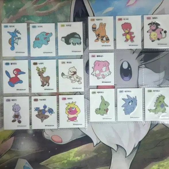 [BUNJANG] Pokemon Stickers Generation 2 Full Set / 포켓몬 띠부씰 2세대 전종