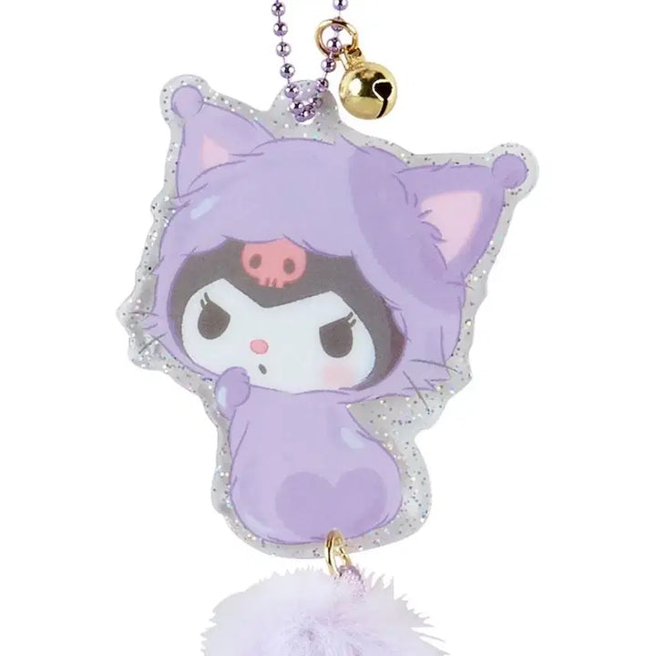 [BUNJANG] Sanrio Daisuki Nekoneko Tail Acrylic Keyring Kuromi / 산리오 다이스키 네코네코 꼬리 달린 아크릴 키링 쿠로미 미개봉 새상품