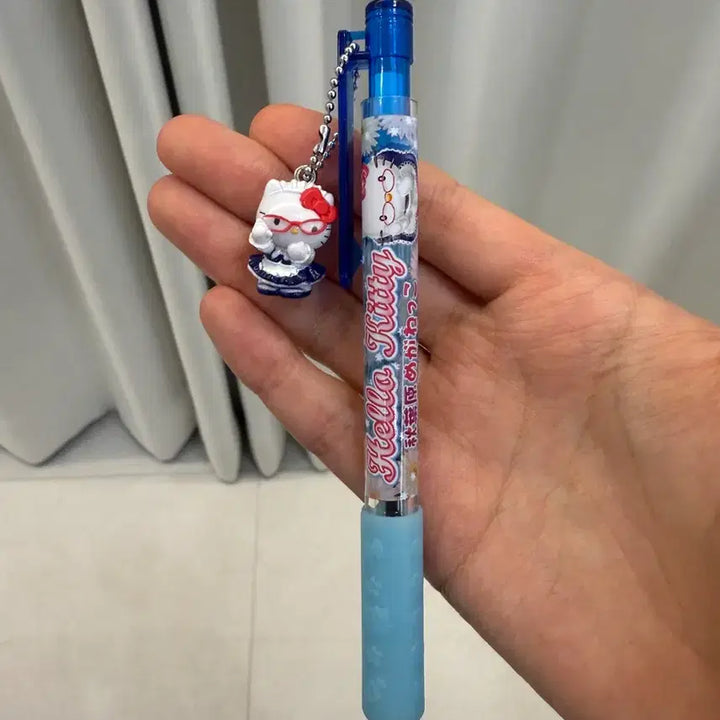 [BUNJANG] Vintage Eyeglasses Maid Kitty Charm Ballpoint Pen / 고전 안경메이드키티 키티스트랩 볼펜