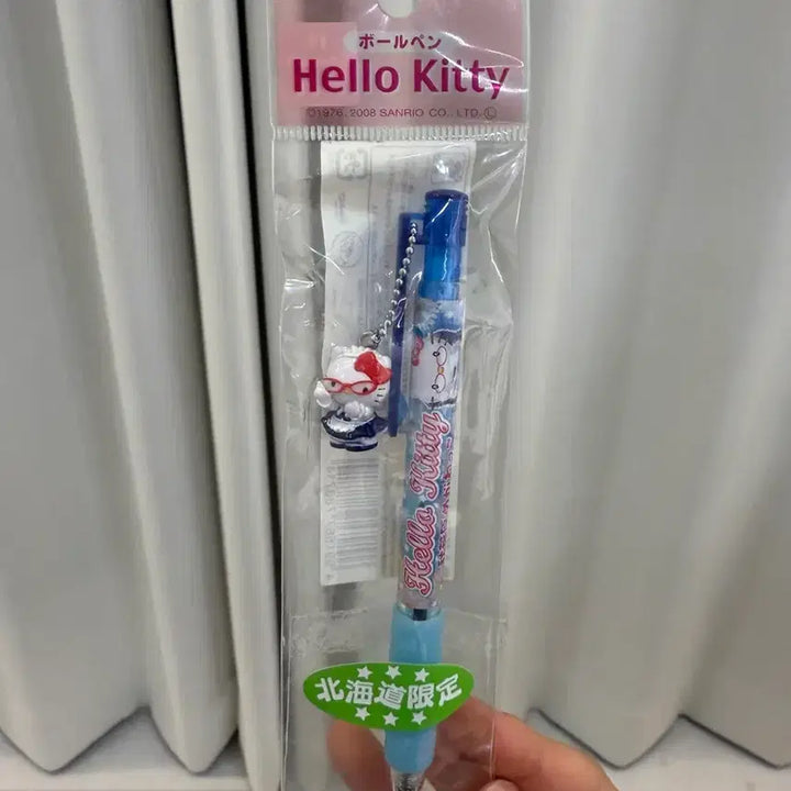 [BUNJANG] Vintage Eyeglasses Maid Kitty Charm Ballpoint Pen / 고전 안경메이드키티 키티스트랩 볼펜