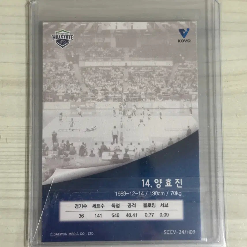 [BUNJANG] KOVO Yang Hyo-jin Autographed Player Card (24-25 Season) / KOVO 코보 카드 양효진 선수 오토 24-25