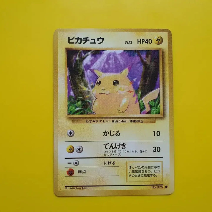 [BUNJANG] Pokemon Card 1996 Pikachu 1st Edition Japanese Ultra Rare / 포켓몬카드 1996 큰 피카츄 초판 일판 일본판 5 극미품