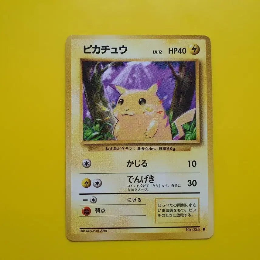 [BUNJANG] Pokemon Card 1996 Pikachu 1st Edition Japanese Ultra Rare / 포켓몬카드 1996 큰 피카츄 초판 일판 일본판 5 극미품