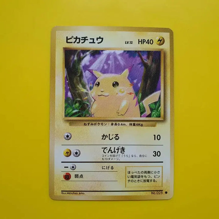 [BUNJANG] Pokemon Card 1996 Pikachu First Edition Japanese / 포켓몬카드 1996 큰 피카츄 초판 일판 일본판 6 극미품