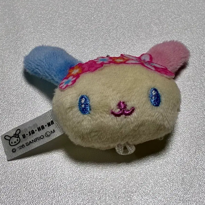 [BUNJANG] Sanrio Usahana Face Plush Keychain / 산리오 우사하나 누이 인형 얼굴 키링