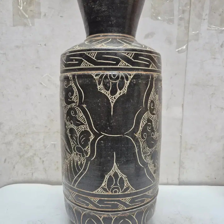 [BUNJANG] Chinese Jaju Ware Vase with Figure Painting / 중국 자주요 (고사인물도문) (0431)