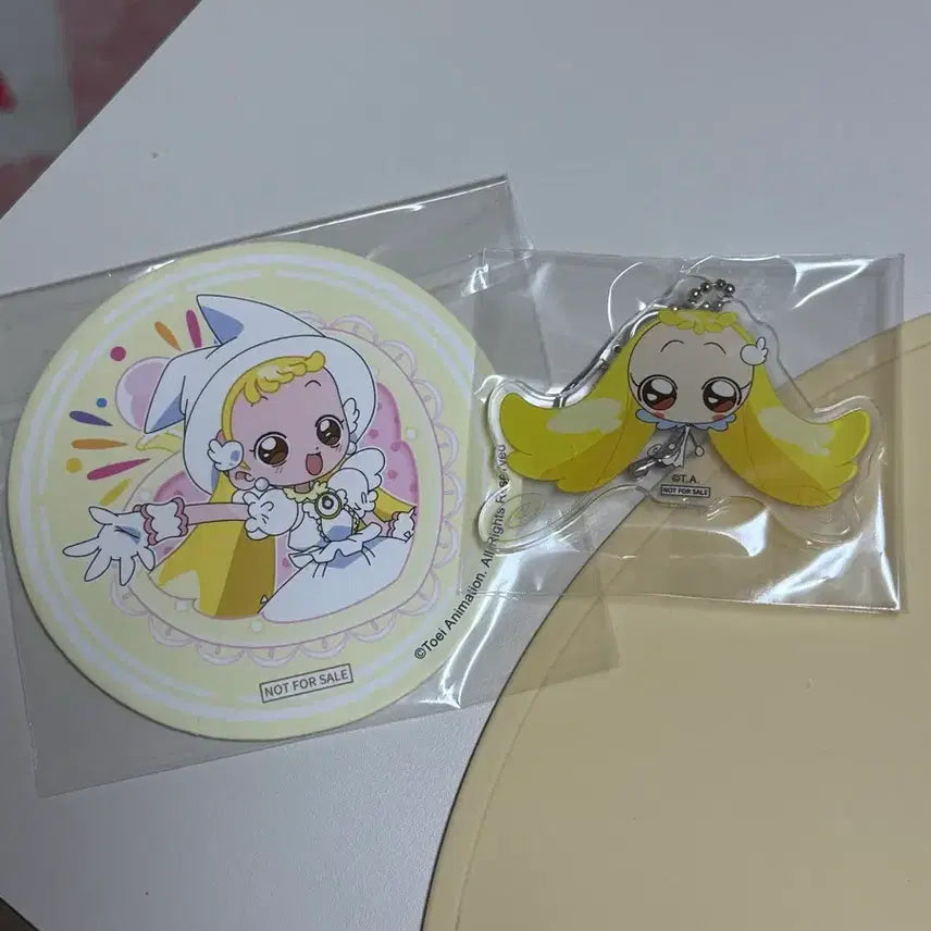 [BUNJANG] Magical Doremi Hana Acrylic Keyring &amp; Coaster Set / 꼬마마법사레미 하나키링+티코스터
