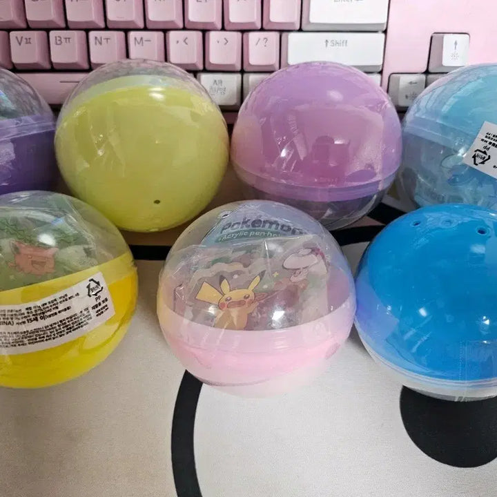 [BUNJANG] Pokemon Acrylic Pen Holder Set (7 types, excluding Emolga &amp; Dedenne) / 포켓몬스터 아크릴 펜홀더 *에몽가와데덴네제외* 7종 일괄