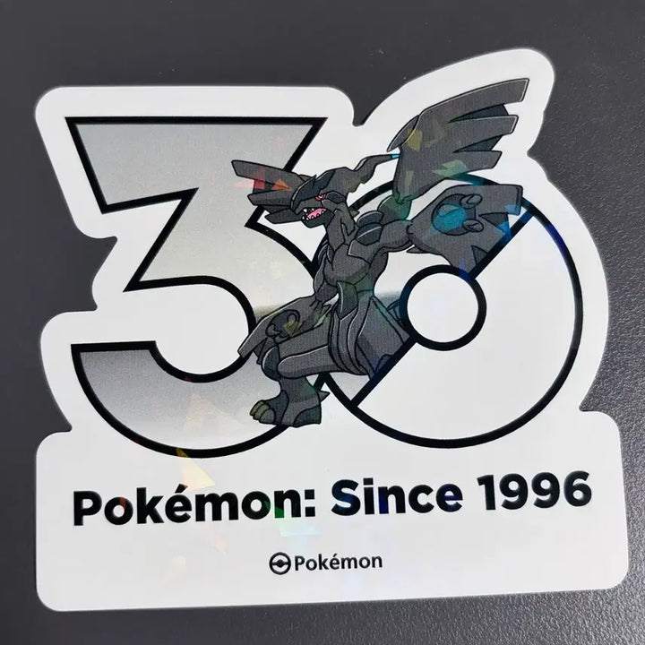 [BUNJANG] Pokemon 30th Anniversary Zekrom Seel Sticker / 포켓몬 30주년 기념 스티커 제크로무