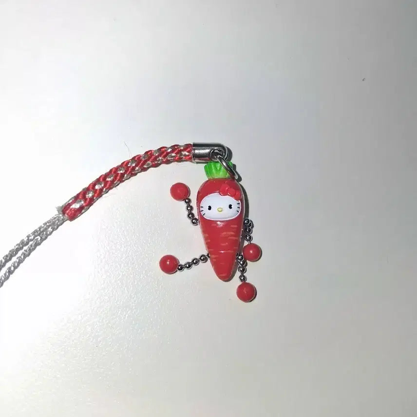 [BUNJANG] Hello Kitty Carrot Dangling Strap / 달랑이고전키티스트랩