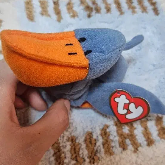 [BUNJANG] TY Pelicann Beanie Baby Plush Toy / TY Beanie Baby 파랑색 펠리컨 인형