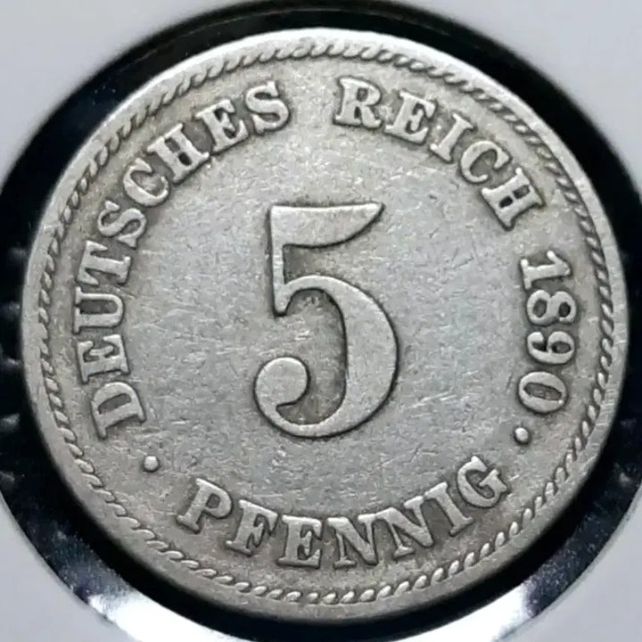 [BUNJANG] German Empire 1890 5 Pfennig Coin / 독일제국 1890년 5페니히.외국주화 주화 화폐 동전