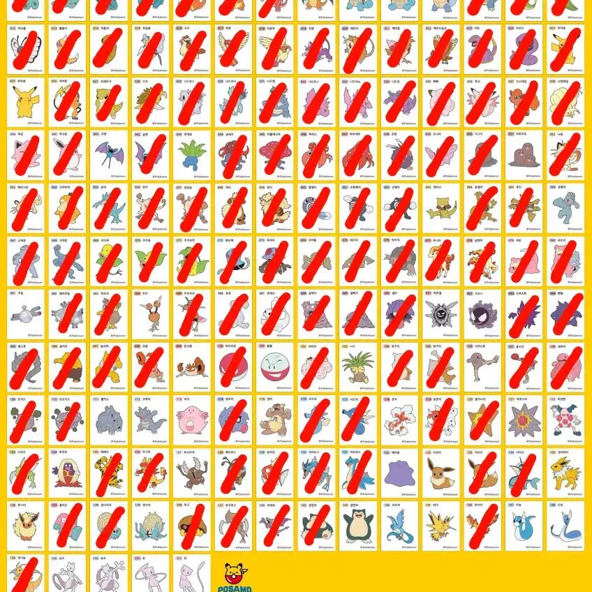 [BUNJANG] Pokemon Gen 1 Sticker Collection for Sale &amp; Trade / 포켓몬 1세대 띠부씰 판매 &amp; 교환