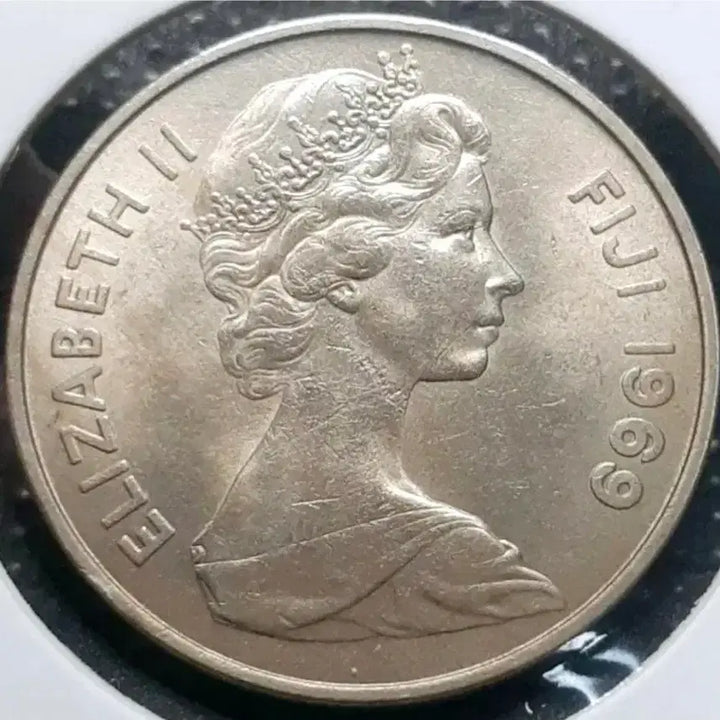 [BUNJANG] Fiji 1969 20 Cents Coin / 피지공화국 1969년 20센트.외국주화 주화 화폐 동전