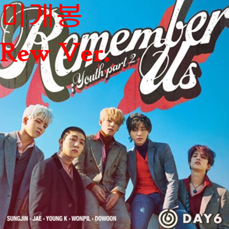 [BUNJANG] DAY6 Remember Us : Youth Part 2 Rew Ver. Photocard / 데이식스 - Remember Us : Youth Part 2 [Rew]