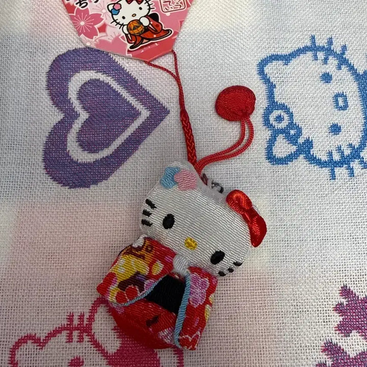 [BUNJANG] Hello Kitty 2009 Traditional Kimono Keychain / 09년도 고전 전통 기모노 키티 키링