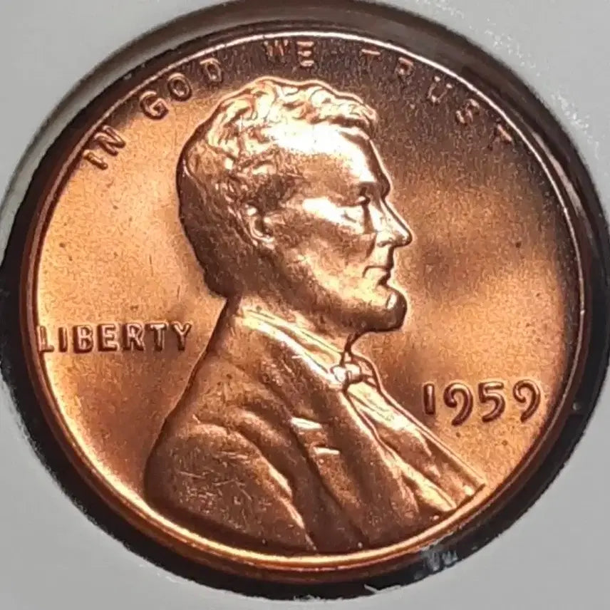 [BUNJANG] 1959 Lincoln Cent Uncirculated Coin / 미국 미사용 1959년 링컨 1센트.외국주화 주화 화폐 동전