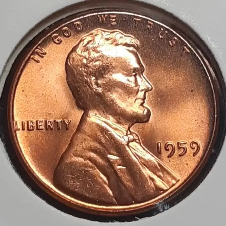 [BUNJANG] 1959 Lincoln Cent Uncirculated Coin / 미국 미사용 1959년 링컨 1센트.외국주화 주화 화폐 동전
