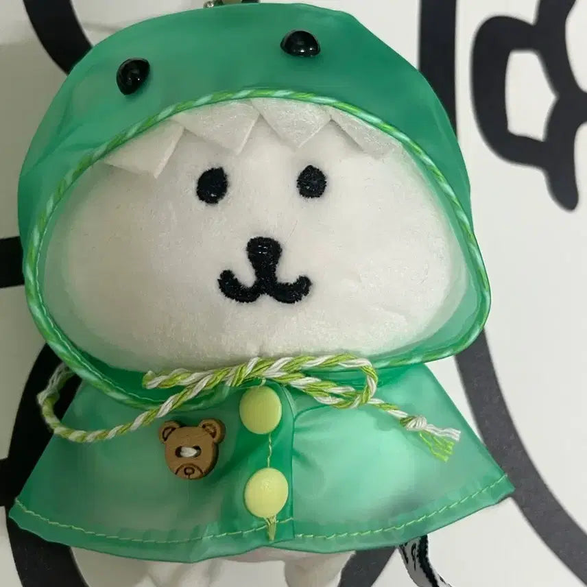 [BUNJANG] Nongdamgom Raincoat Mascot Doll Keychain / 농담곰 우비 마스코트 인형 키링