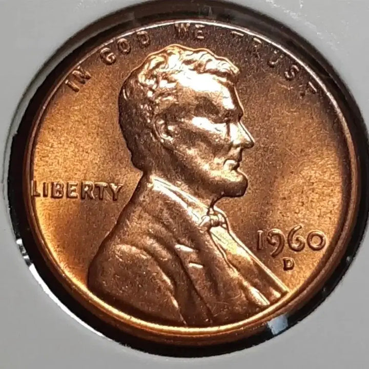 [BUNJANG] 1960 D Lincoln Wheat Penny Uncirculated Coin / 미국 미사용 1960년 D 링컨 1센트.외국주화 주화 화폐 동전