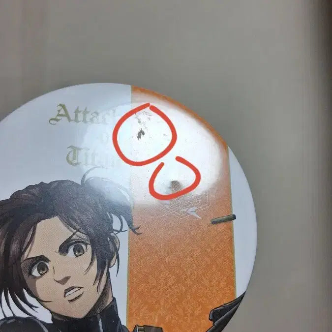 [BUNJANG] Attack on Titan Sasha Large Badge / 진격긔 거인 사샤 큰 뱃지 (급처+하자)