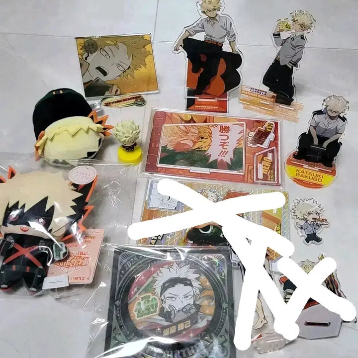 [BUNJANG] My Hero Academia Katsuki Bakugo Birthday Acrylic Diorama Figure Plush / 급전) 히로아카 나히아 바쿠고 카츠키 생일 아크릴 디오라마 피규어 누이