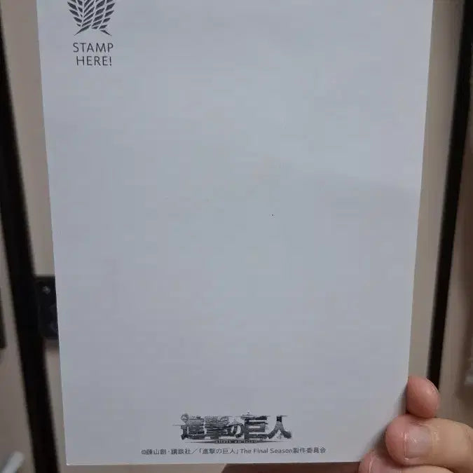 [BUNJANG] Attack on Titan Levi Postcard / 진격의 거인 리바이 엽서 (급처+하자)