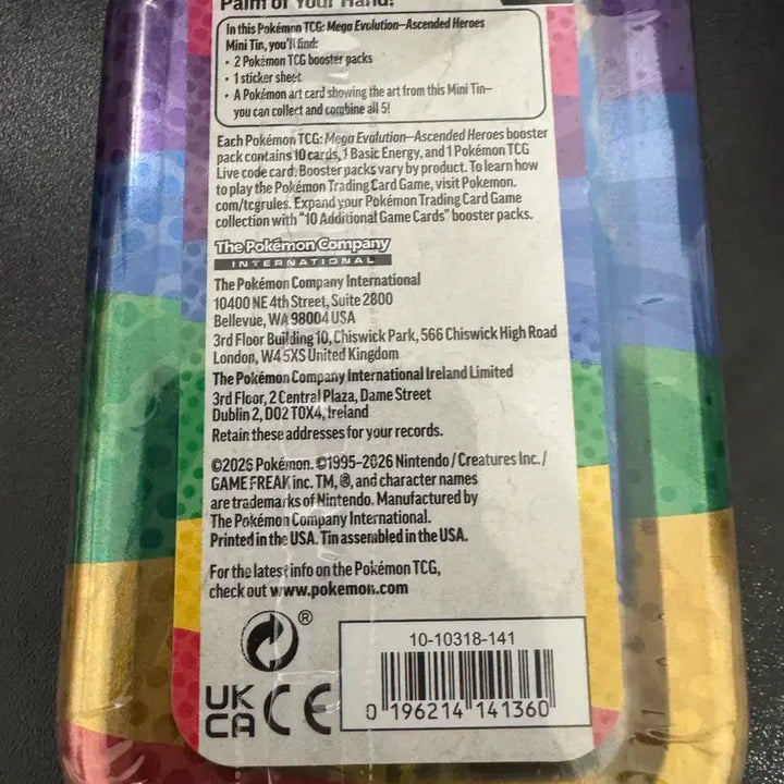 [BUNJANG] Pokemon Card Mega Dreams North American Edition Tin Case / 포켓몬 카드 메가드림 북미판 틴 케이스