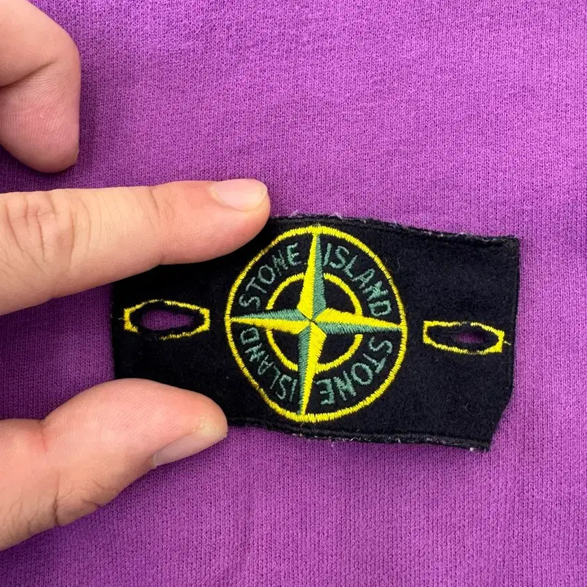[BUNJANG] Stone Island 21FW Purple Crewneck Sweatshirt / [S]21FW 스톤아일랜드 퍼플 크루넥 맨투맨