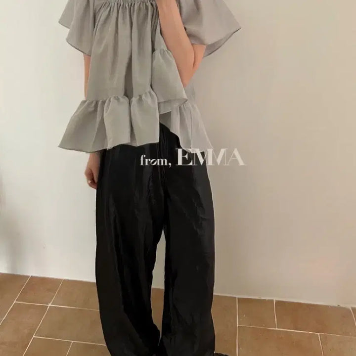 [BUNJANG] Basket Glossy Jogger Pants Black / 바스켓 글로시 조거팬츠 블랙