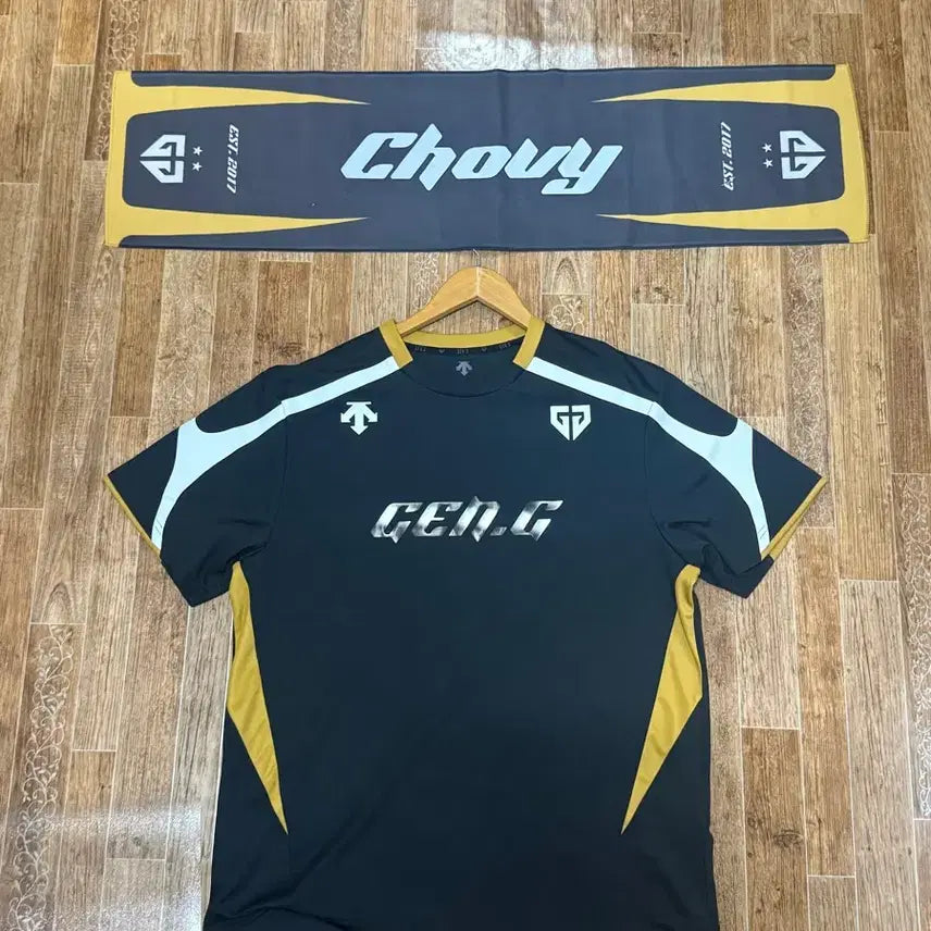 [BUNJANG] Gen.G Chovy 2025 Marked Jersey + Chovy Slogan Set / 2025 젠지 Gen.G 쵸비 마킹 유니폼 + Chovy 슬로건