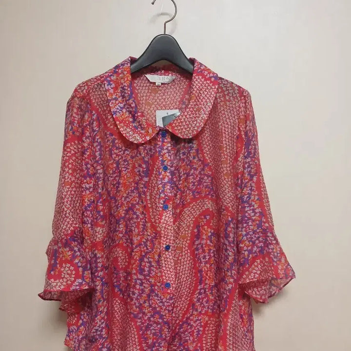 [BUNJANG] Kim Chang Sook Pattern Blouse Size 99 / 김창숙 패턴 블라우스 99 새상품