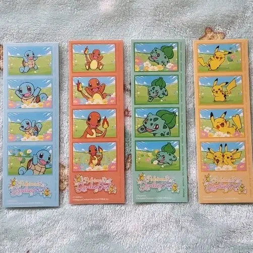 [BUNJANG] Pokemon Garden Fun Sticker Set (4 Types, Bundle Set, Sealed) / 미개봉)포켓몬 가든펀 스티커 4종 세트(일괄)
