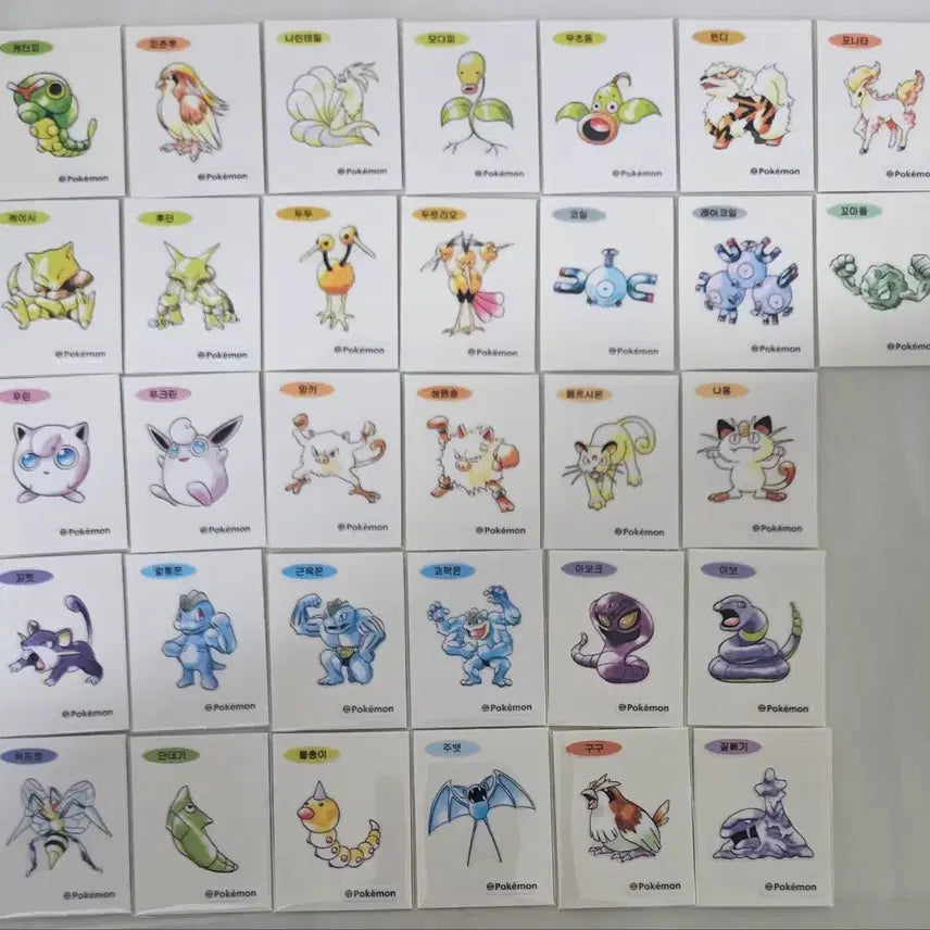 [BUNJANG] Pokemon 30th Anniversary Artworks Limited Edition Sticker Set / 포켓몬 30주년 아트웍 한정판 띠부씰 판매