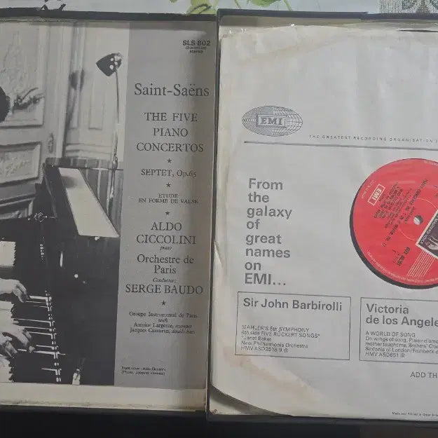 [BUNJANG] Saint-Saëns Piano Concertos (Aldo Ciccolini) 3LP Box Set (UK Pressing) / 생상스 피아노협주곡(알도 치콜리니연주)_3LP BOX_UK