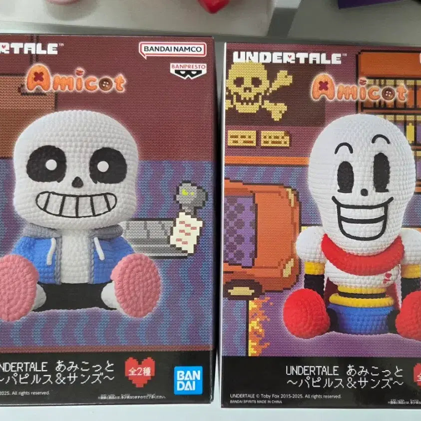 [BUNJANG] Bandai Banpresto Undertale Sans Papyrus Amikotto Figure (Sealed) / 언더테일 샌즈 파피루스 아미콧토 피규어 미개봉 반다이 반프레스토
