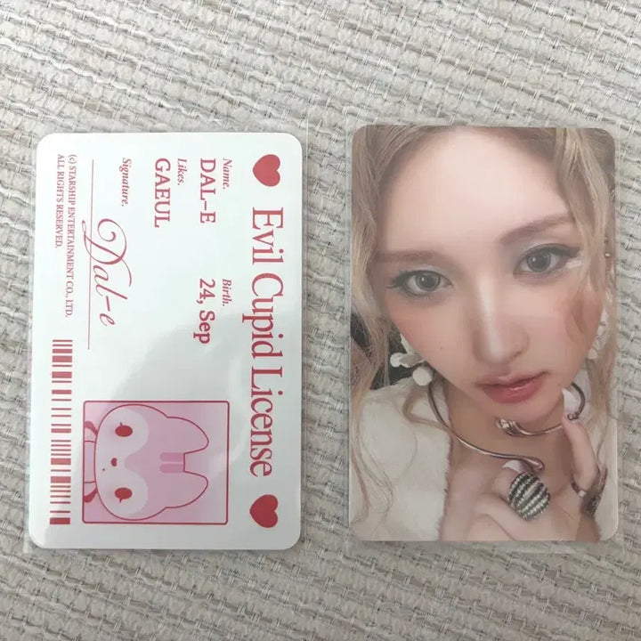 [BUNJANG] IVE Gaeul Secret Doll Collection Photocard Set / 아이브 가을 시크릿 인형 이블큐피드 달이 인형 가을 포카